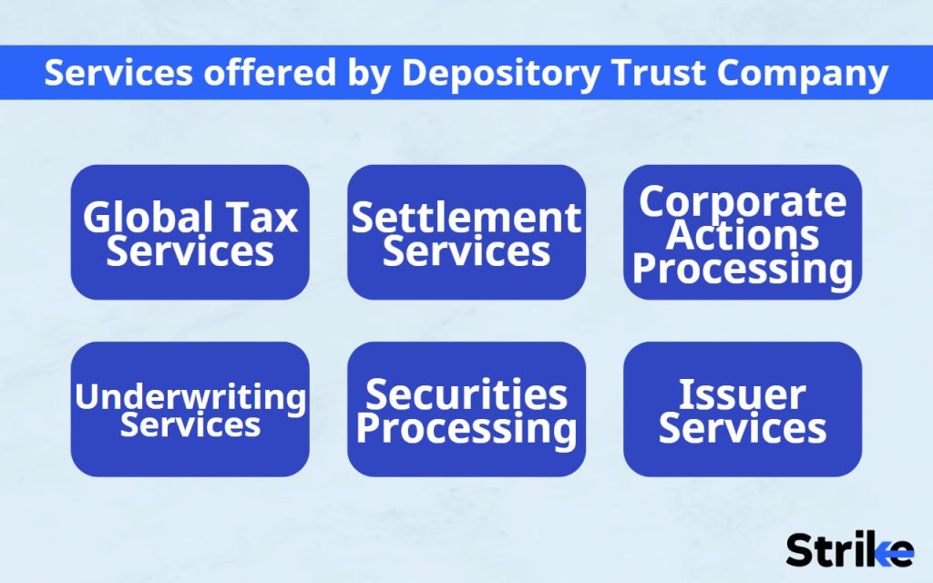 services offered by Depository Trust Company (DTC)