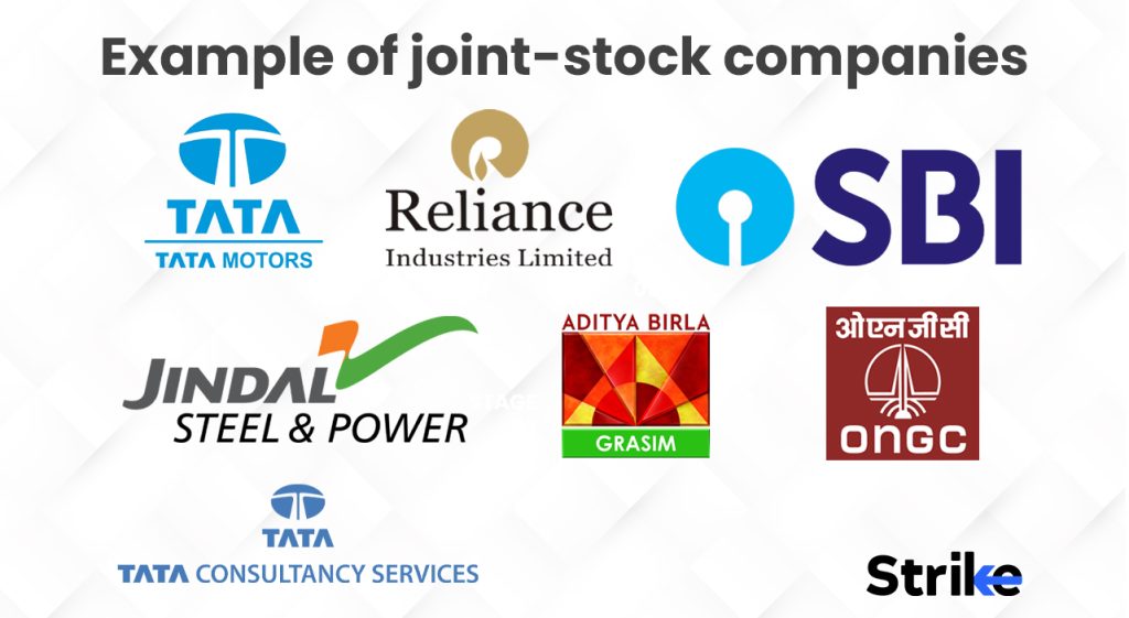 Example of joint-stock companies