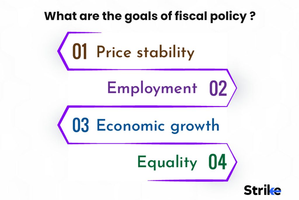 What are the goals of fiscal policy