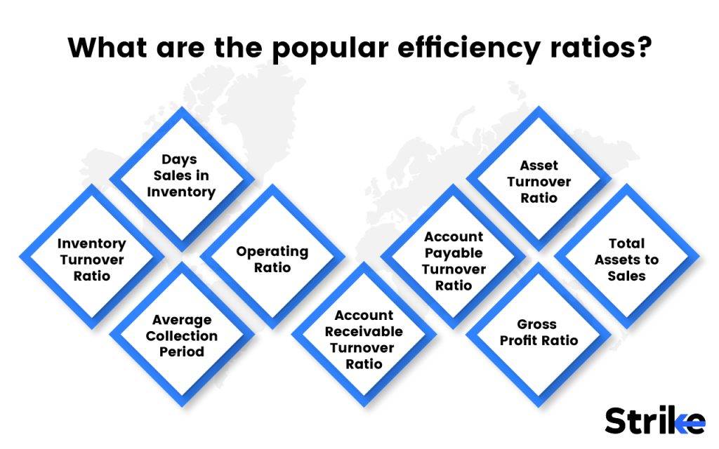 What are the popular efficiency ratios