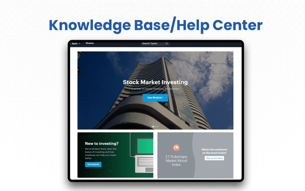 Knowledge Base/Help Center