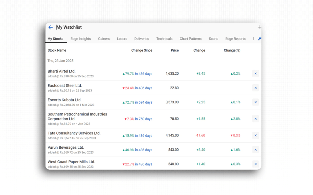StockEdge's User Interface & Learning Curve