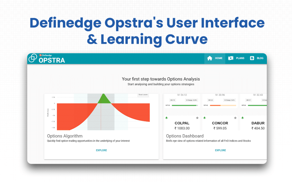 User Interface & Learning Curve
