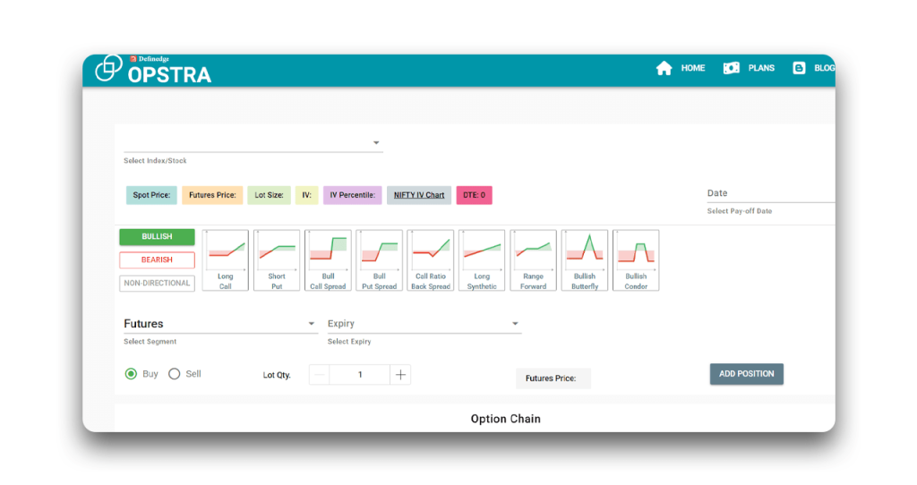 Definedge Opstra_s User Interface & Learning Curve 2
