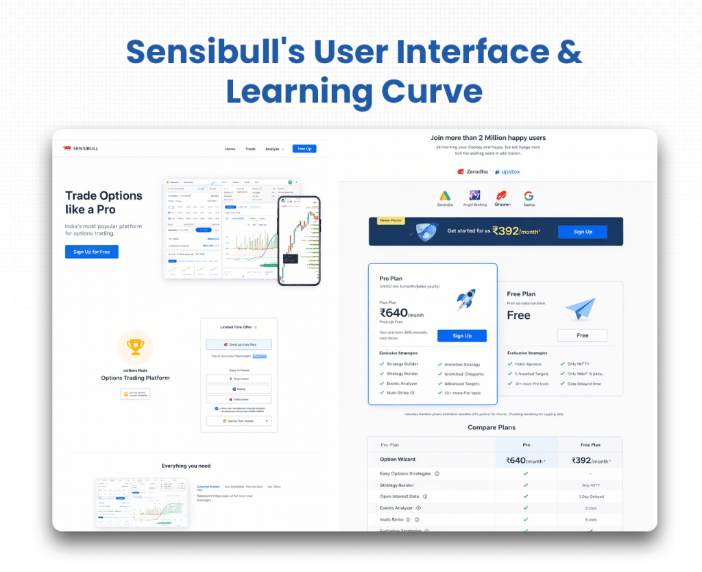 User Interface & Learning Curve