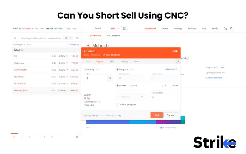CNC, MIS and NRML: Full Form, Meaning, Differences, Which One to Choose & When 5 Can You Short Sell Using CNC